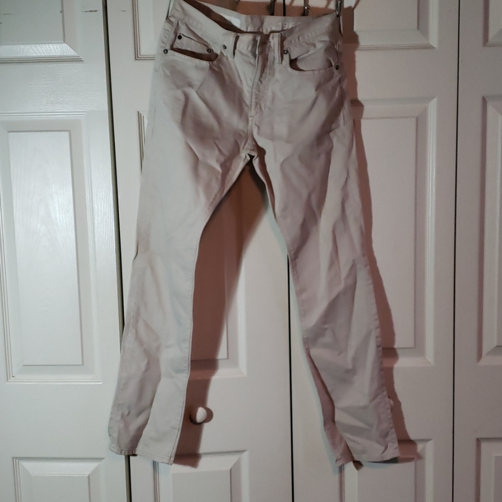 Gap slim cream jeans